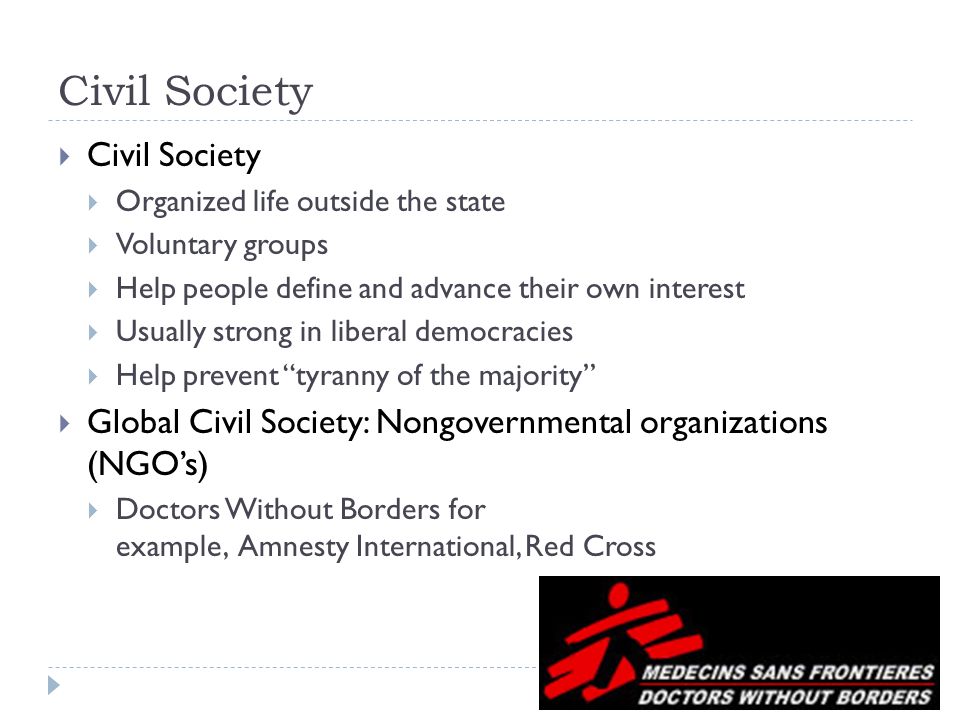 Relationship between State and Civil Society